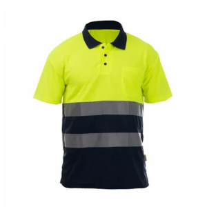 Polo alta visibilidad manga corta bicolor